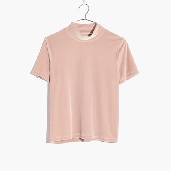 Madewell Tops - Madewell Vevlet Mockneck Tee